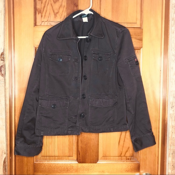 J. Crew Jackets & Blazers - Brown J. crew Button up jacket size SMALL cotton